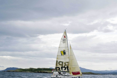 Jeremie Bejou - winner of the Dun Laoghaire leg of the La Solitaire Du Figaro - off the Muglins Dalkey Island Wednesday 10th August 2011 © Michael Chester No Reproduction fee