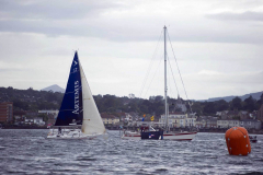 Dun Laoghaire leg of the La Solitaire Du Figaro crossing the line -  Wednesday 10th August 2011 © Michael Chester No Reproduction fee