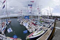 Dun Laoghaire leg of the La Solitaire Du Figaro - Yachts berted off the National Yacht Club  Wednesday 10th August 2011 © Michael Chester No Reproduction fee