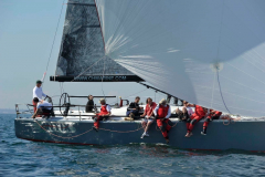 Antix (Peter O'Leary at the Helm) leading boat in the 2013 Dun Laoghaire to Dingle Yacht race which started to day from the National Yacht Club Dun Laoghaire © Michael Chester 087 8072295 No Reproduction Fee