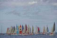 The start of the third leg of the La Solitaire Du Figaro race in Dun Laoghaire  -  Sunday 14th  August 2011 © Michael Chester No Reproduction fee