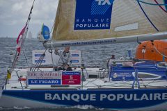 Jeanne Gregoire one of two female's competing on the La Solitaire Du Figaro Yacht race which started in Dun Laoghaire to day  -  Sunday 14th August 2011 © Michael Chester No Reproduction fee