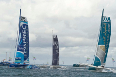 Three of he mail contenders in action in the "La Route des Princes" in Dubllin bay on Saturday 22nd June 2013 © Michael Chester