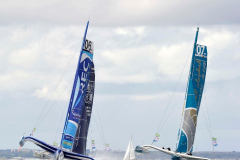 three of he mail contenders in action in the "La Route des Princes" in Dubllin bay © Michael Chester